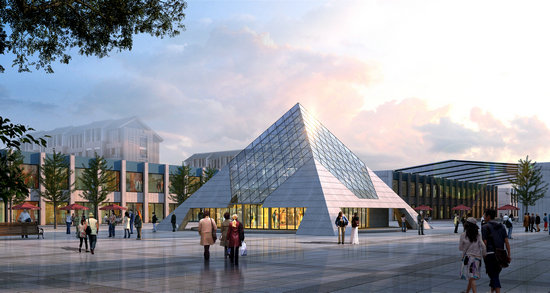 青岛金字塔网架